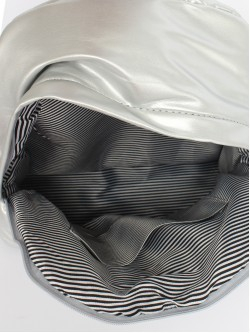 Рюкзак жен искусственная кожа Migo-2201 (черепа), 1отд, 2внут/ карм, серебро 256195