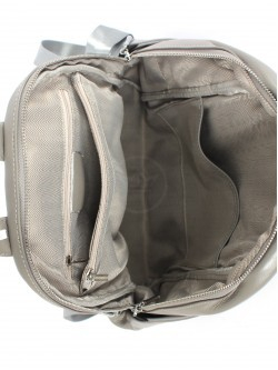 Рюкзак жен натуральная кожа GU 2033-5519, 1отд, 3внут+3внеш/карм, св.серый SALE 257936