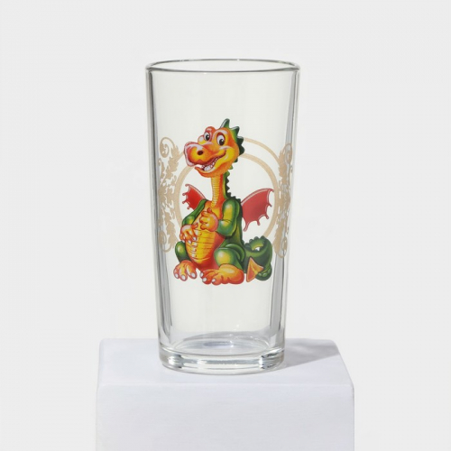 Набор стаканов «Дракоша», стеклянный, 230 мл, 6 шт
