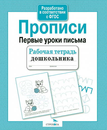 Р/т дошкольника. Прописи. Первые уроки письма