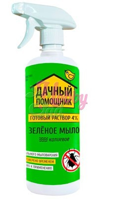 ДАЧНЫЙ ПОМОЩНИК Зеленое мыло (калийное), пульвелизатор 4% (500 мл) БИО-комплекс