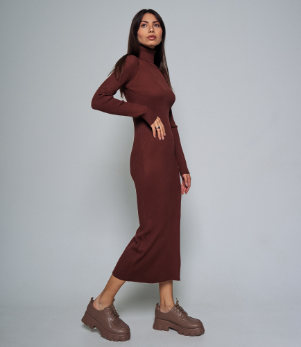 Платье #КТ7513 (1), коричневый