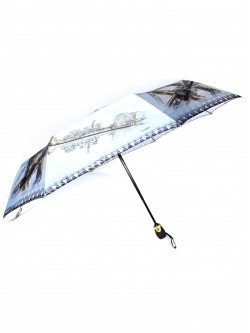 Зонт женский ТриСлона-L 3835a, R=58см, суперавт; 8спиц, 3слож, фотосатин, мост 257480
