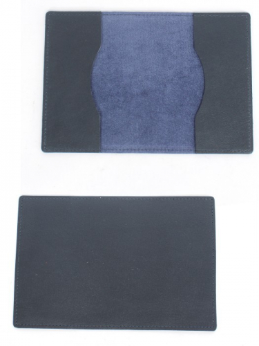 Обложка для паспорта Croco-П-1100 натуральная кожа синий орфей (151) 257407
