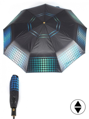 Зонт женский ТриСлона-L 3992 А, R=58см, суперавт; 8спиц, 3слож, набивной 