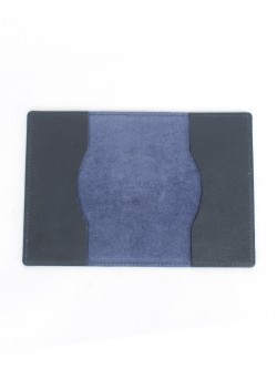 Обложка для паспорта Croco-П-1100 натуральная кожа синий орфей (151) 257407