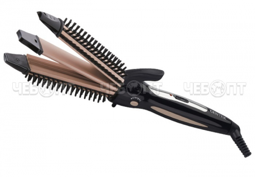 Щипцы для волос CENTEK CT-2013 3 в 1 – волнистые/прямые/гофре, керамическое покрытие 50 Вт [40]