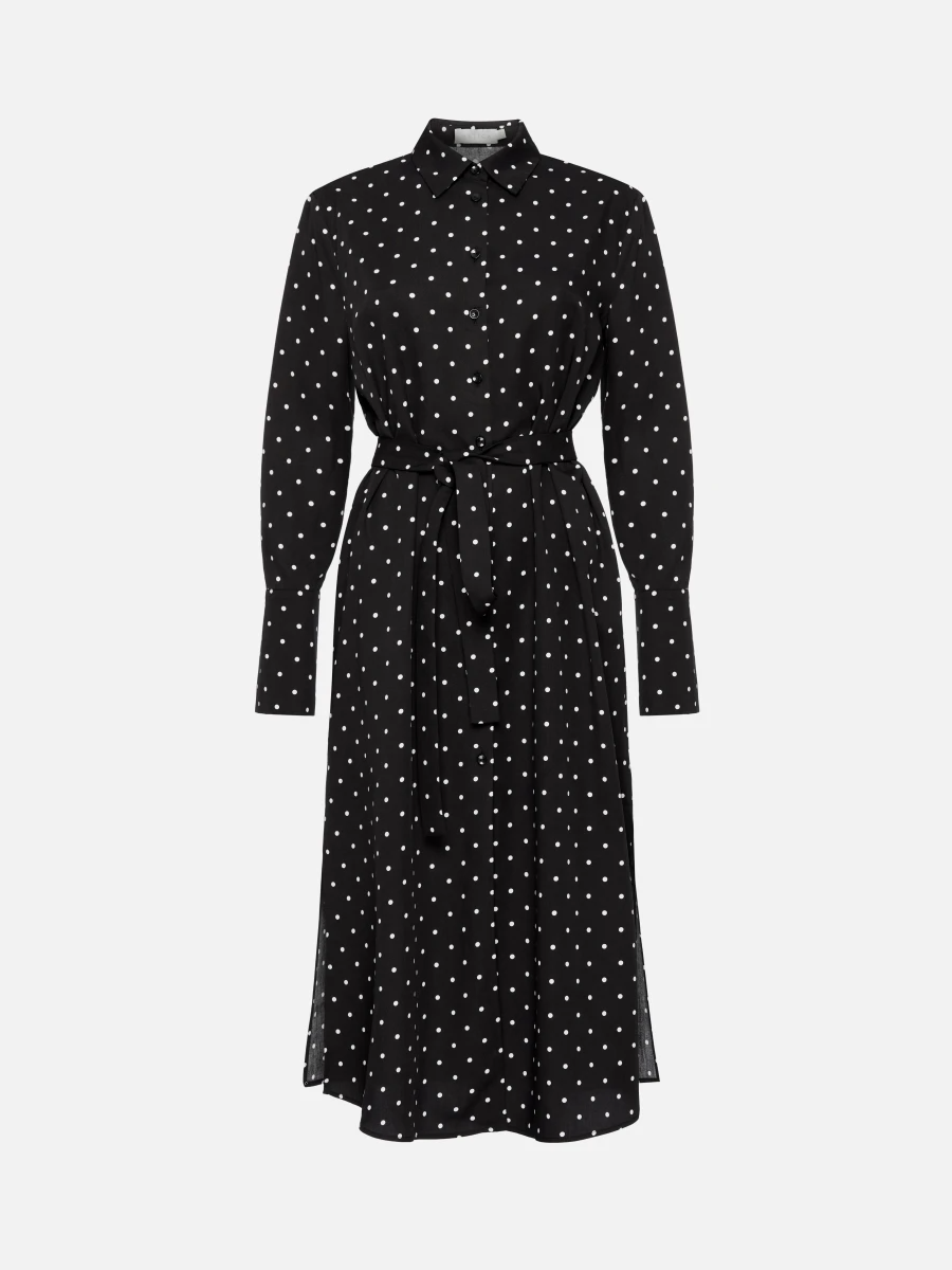 Платье-рубашка длины миди Черный 60.279.9176.601.1