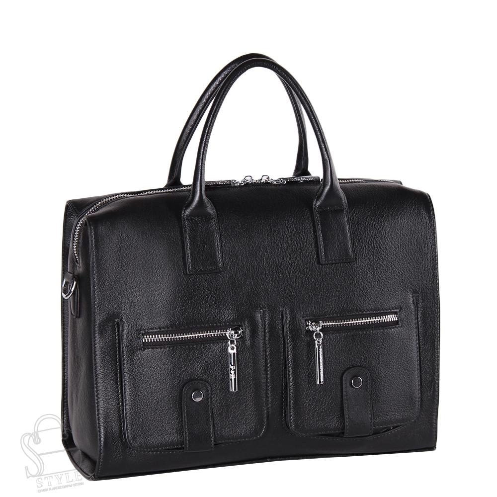 Сумка женская кожаная 0760 black Polina&Eiterou/30