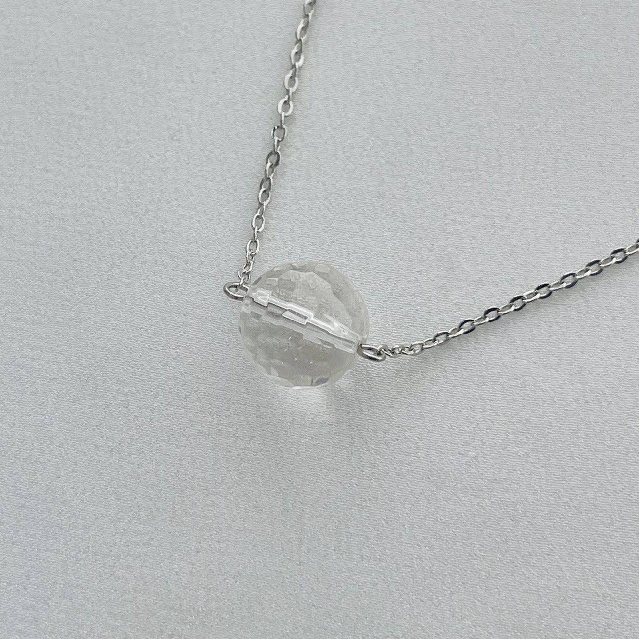 Радуга Самоцветов Кулон на цепочке из Горного Хрусталя