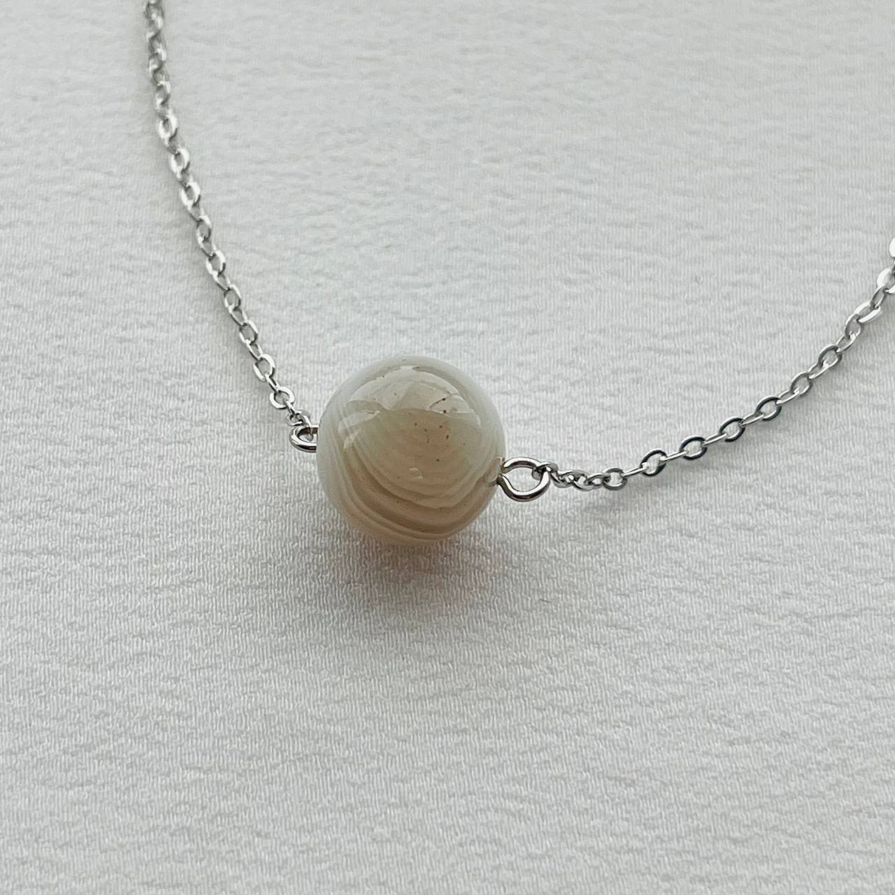 Радуга Самоцветов Кулон на цепочке из Агата