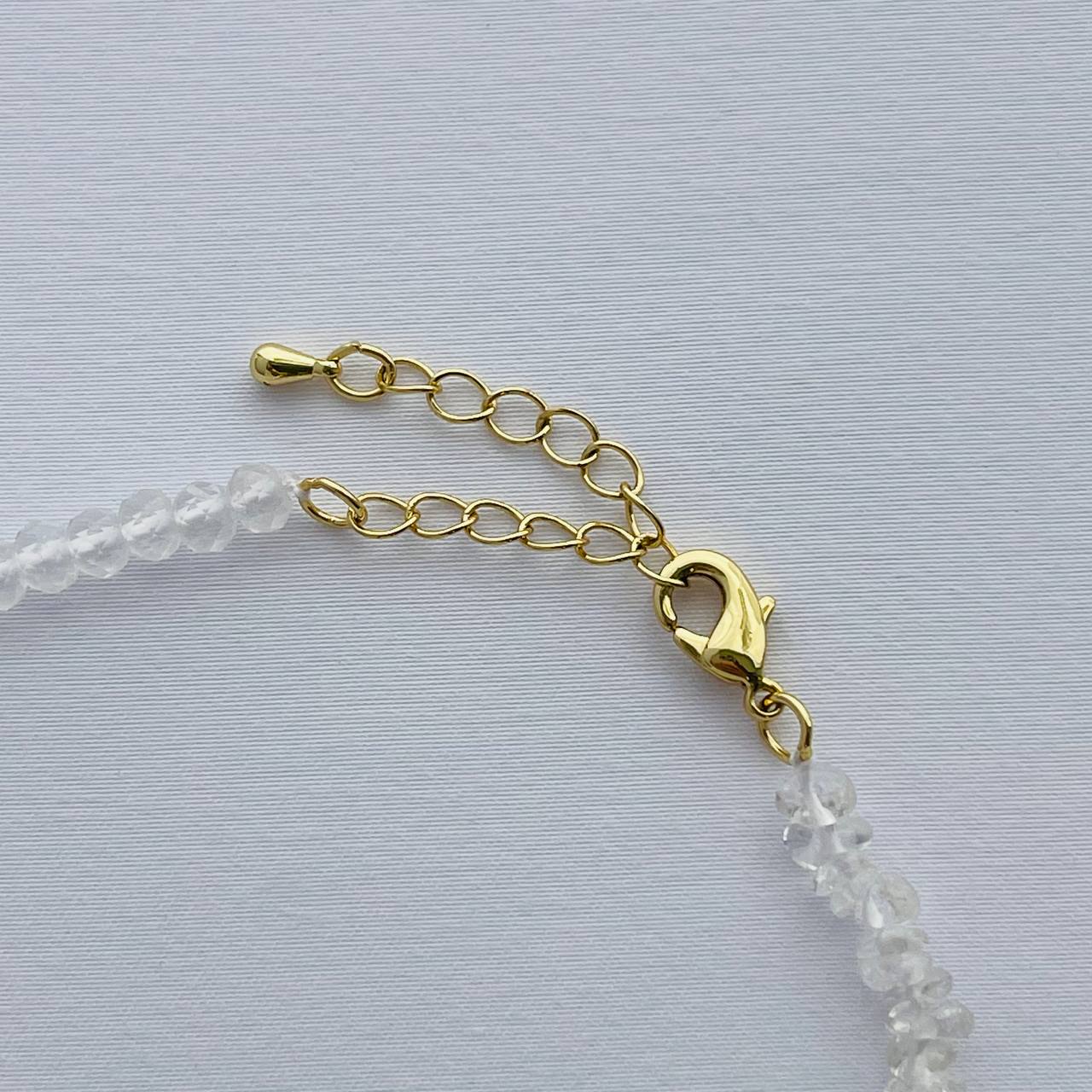 Радуга Самоцветов Бусы из Горного Хрусталя с подвеской