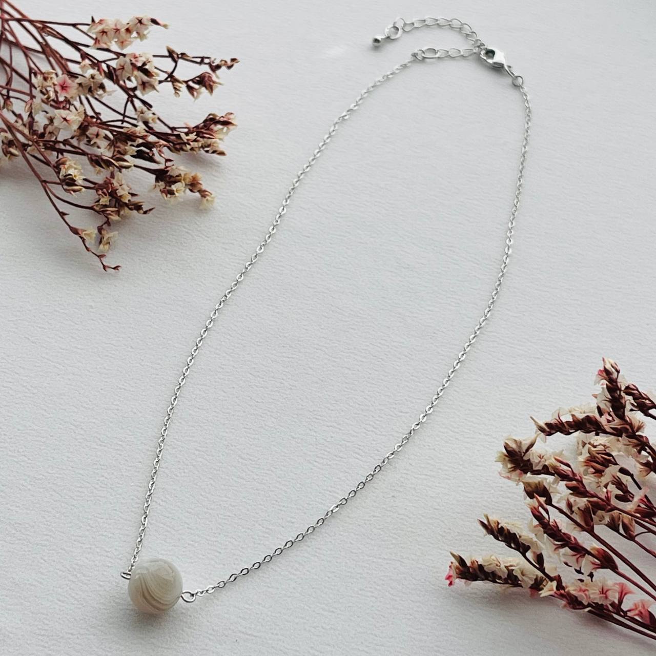 Радуга Самоцветов Кулон на цепочке из Агата