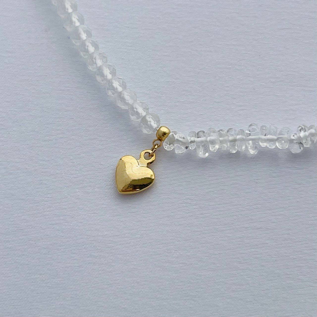 Радуга Самоцветов Бусы из Горного Хрусталя с подвеской