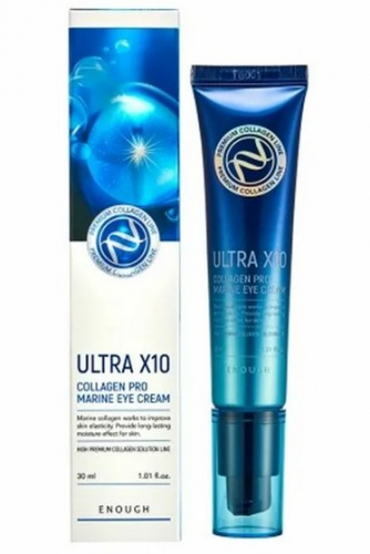 ENOUGH PREMIUM ULTRA X10 COLLAGEN PRO MARINE EYE CREAM Антивозрастной питательный крем для век 30 мл