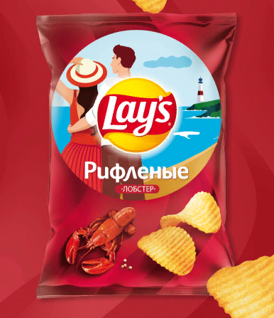 Лейс 140гр Рифленые Лобстер