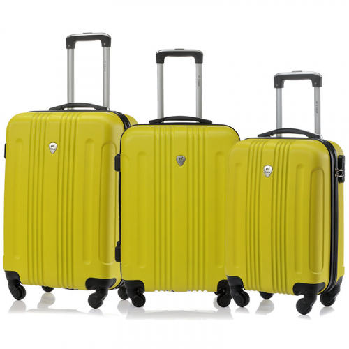    6125 8900 Комплект чемоданов          Bangkok Light yellow (желтый) Комп. 3 шт