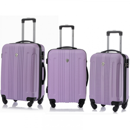 6125 8900 Комплект чемоданов             Bangkok Light purpule (лиловый) Комп. 3 шт