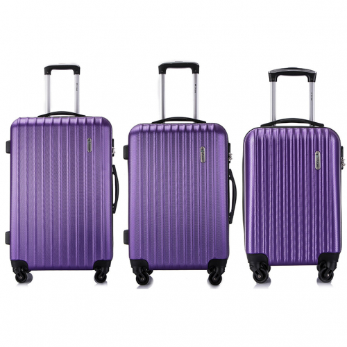 6125 8900 Комплект чемоданов             Krabi New purple (Фиолетовый)Комп. 3 шт