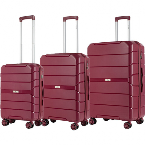 10920 14000 Комплект чемоданов             Singapore  burgundy (бордовый) комп. 3 