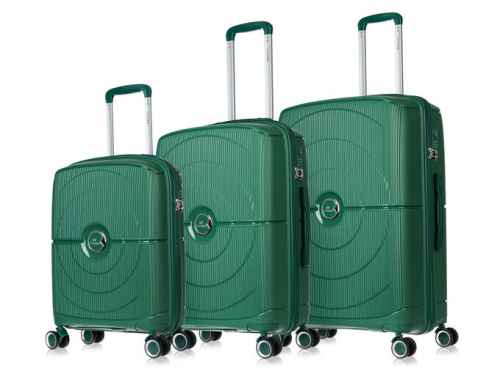 8200 14000 Комплект чемоданов               Doha -  Dark green (Темно-зеленый) комп. 3  