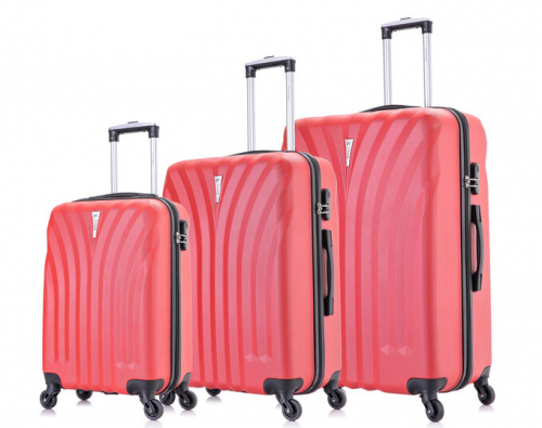6580 8900 Комплект чемоданов          Phuket  109# Red Комп. 3 шт. (красный) 