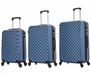  6600 8900  Комплект чемоданов           Phatthaya 185#Blue (Темно-синий)  Комп. 3 шт. 