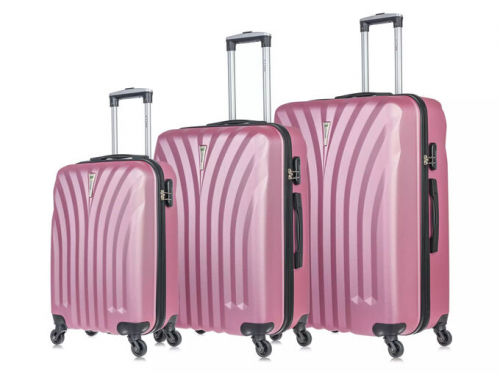 6580 8900 Комплект чемоданов               Phuket  113# rose gold   (розовое золото) Комп. 3 шт.