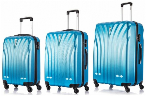 6580 8900 Комплект чемоданов          Phuket Blue (Светло-синий)Комп. 3 шт.