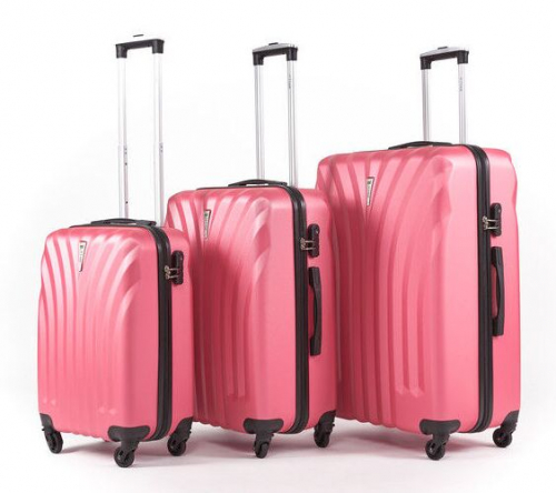 6580 8900 Комплект чемоданов               Phuket Peach pink (Розовый)Комп. 3 шт. 