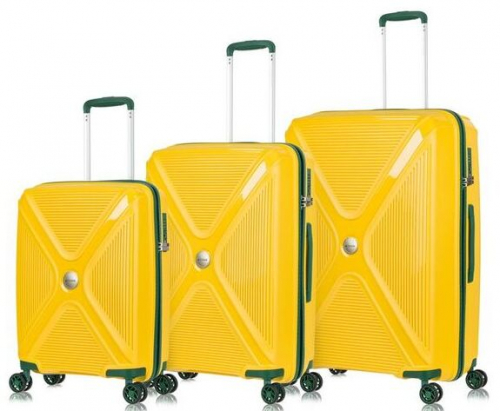  10500 18000 Комплект чемоданов              Berlin Yellow Комп. 3 шт (Желтый)