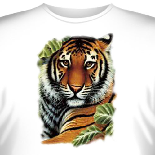 Футболка Art_Brands «Tiger» (Тигр в листьях, 10134)
