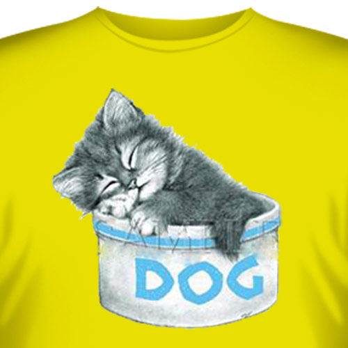 Футболка Art_Brands  «Dog Bowl» (Кот в миске, 00004)