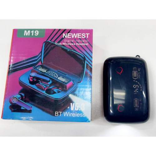 Беспроводные TWS наушники Bluetooth M19 с кейсом Power Bank оптом