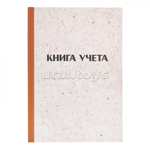 Книга учета A4 96 л в клетку, блок газетный 50 г/м², твердая обложка 7БЦ (2краски) + УФ-лак