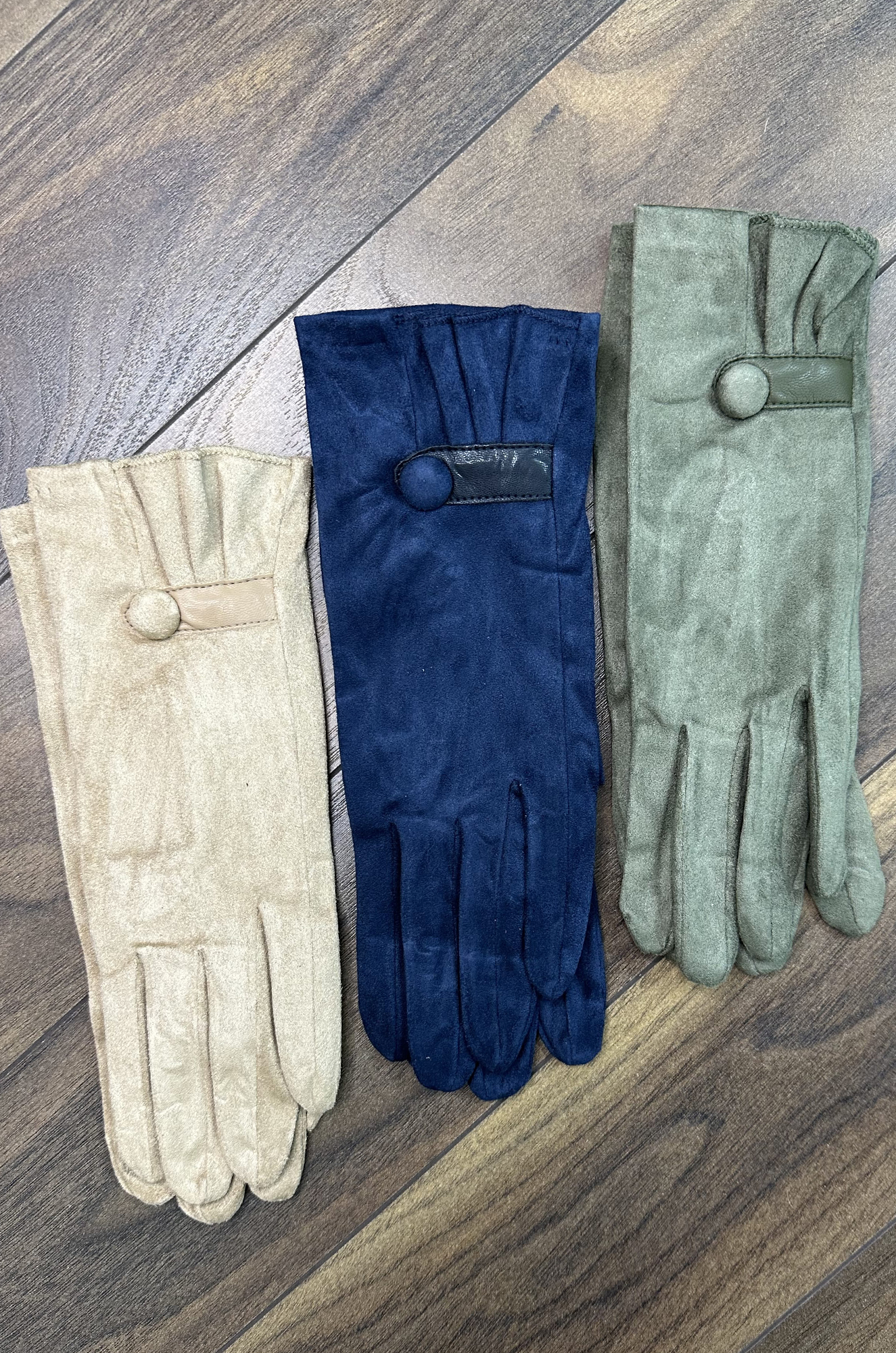 Перчатки женские, трикотаж (сенсор), (цвета в ассортименте)