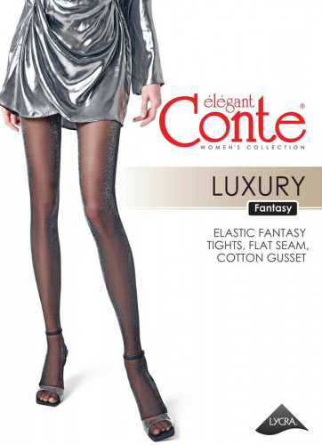 Фантазийные CONTE LUXURY Колготки с люрексом