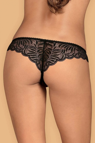 Contica crotchless thong Ст.цена 990р. Obs_Contica crotchless thong Черный Obsessive