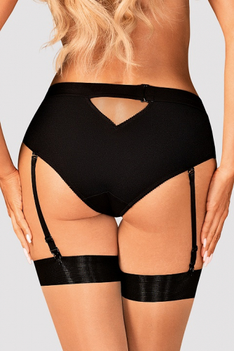 Editya garter panties Obs_Editya garter panties Черный Obsessive