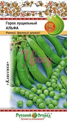 Горох Альфа лущильный (10 г) Русский Огород