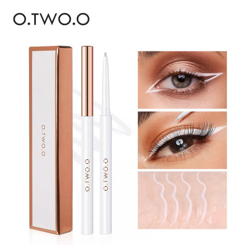 O.TWO.O Гелевая подводка для глаз Gel Eyeliner Waterproof Soft Eye Liner Pencil Quick Dry Makeup SC028 №01 White