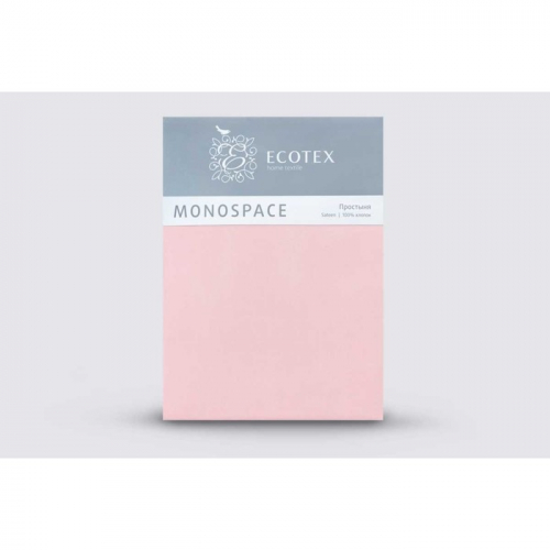 Простыня 1.5 сп «Моноспейс», размер 150х215 см, цвет светло-розовый