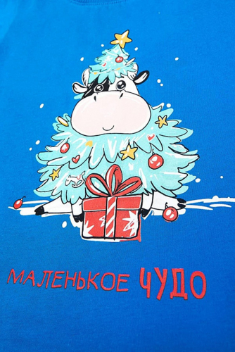 Футболка MARK FORMELLE #257965 Ст.цена 292р. 21-10578П-0 Синий +печать