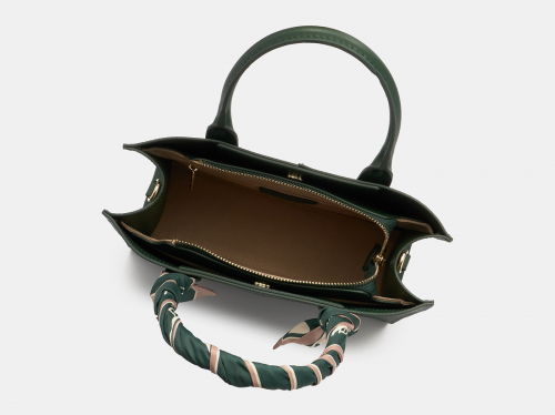 Изумрудная кожаная женская сумка из натуральной кожи «WK009 Emerald»