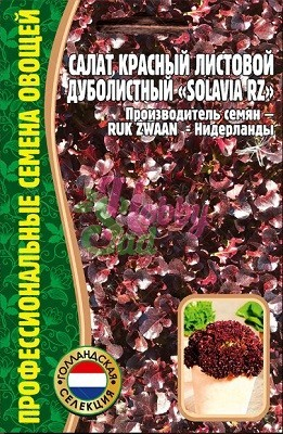 Салат Солавия листовой дуболистный красный (50 шт) ЭКЗОТИКА