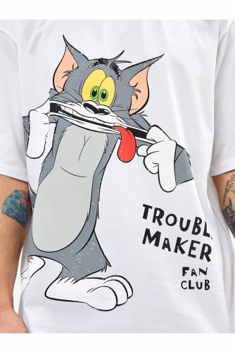Футболка MARK FORMELLE #834761 Ст.цена 1071р. 22L/2565П-0 Белый+принт/ white+print (18-15)
