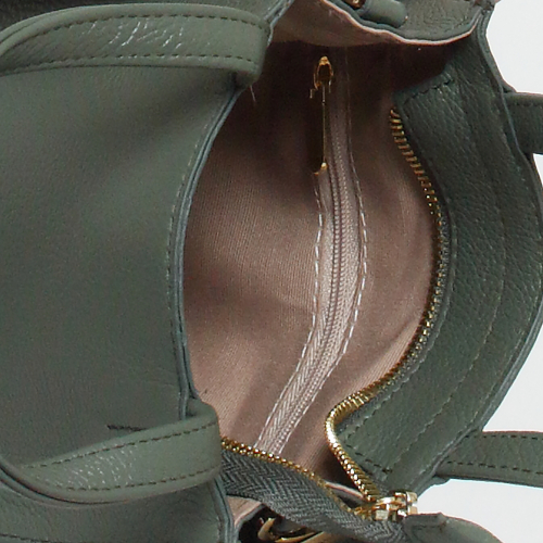 Сумка: Женская кожаная сумка Richet 3184LG 342 Зеленый