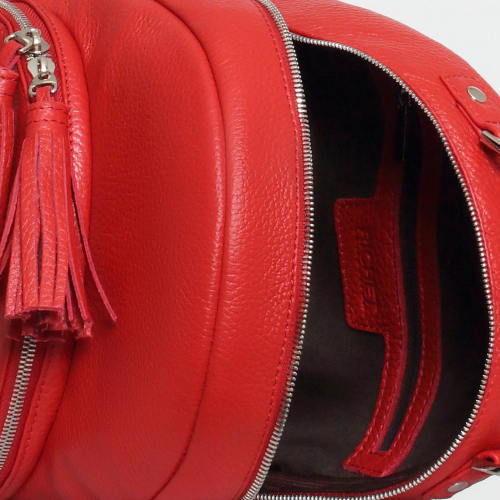 Сумка: Женская кожаная сумка Richet 2704LN 255 Красный