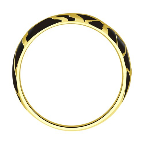 93011107 - Кольцо из золочёного серебра с эмалью