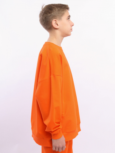 037_БП23 Свитшот=пуловер) д/м, оранжевый